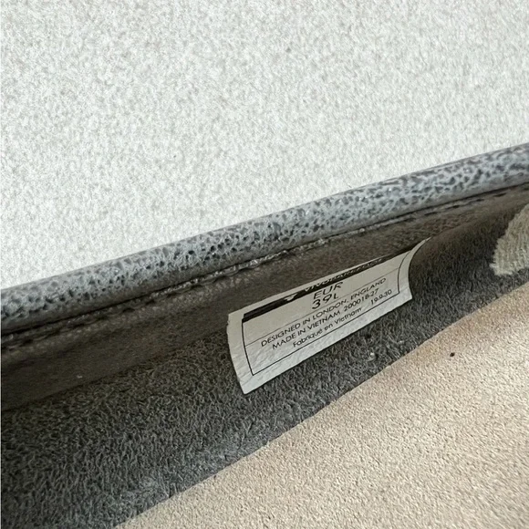 Vivobarefoot Graphite Silver Ballet Flats Shoes US8, EUR 39L